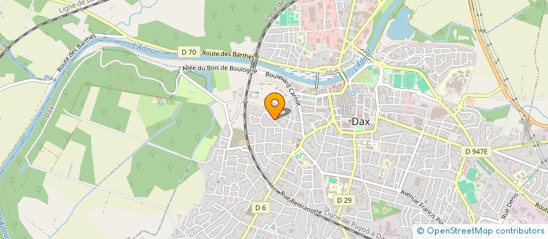 localisation de l'entreprise LOCA CONFORT à DAX