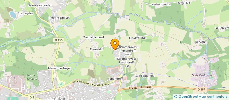 localisation de l'entreprise LOCA CONVOYAGE  CROZON