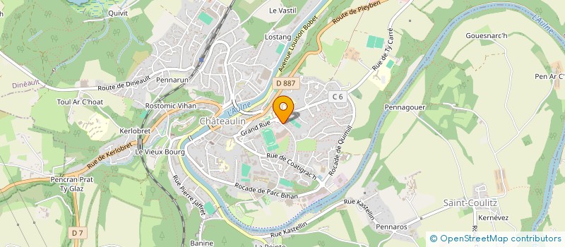 localisation de l'entreprise LOCA DIFFUSION  CHATEAULIN