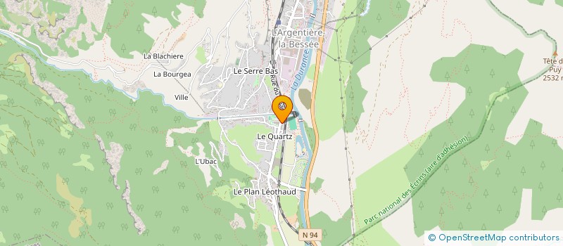 localisation de l'entreprise LOCA'DRAPS  L'ARGENTIERE-LA-BESSEE