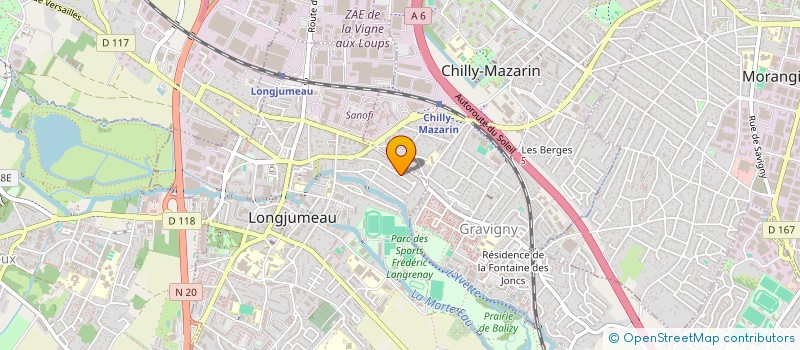 localisation de l'entreprise LOCA FAMILIA NAUDIN à LONGJUMEAU