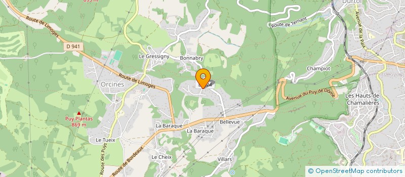 localisation de l'entreprise LOCA GM  ORCINES