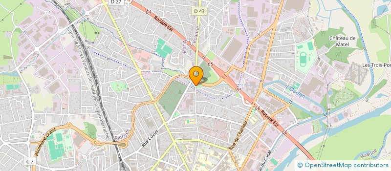 localisation de l'entreprise LOCA INVEST  ROANNE