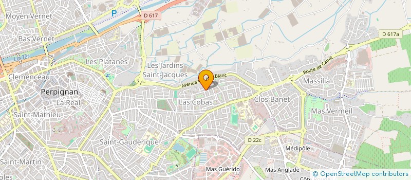 localisation de l'entreprise LOCA J.L.O II  PERPIGNAN