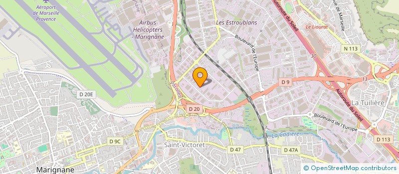 localisation de l'entreprise LOCA MESSAGERIE à VITROLLES