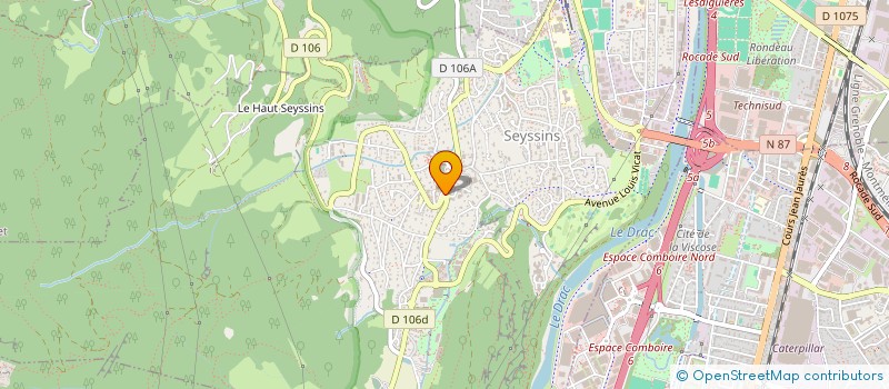 localisation de l'entreprise LOCA PIZZA à SEYSSINS