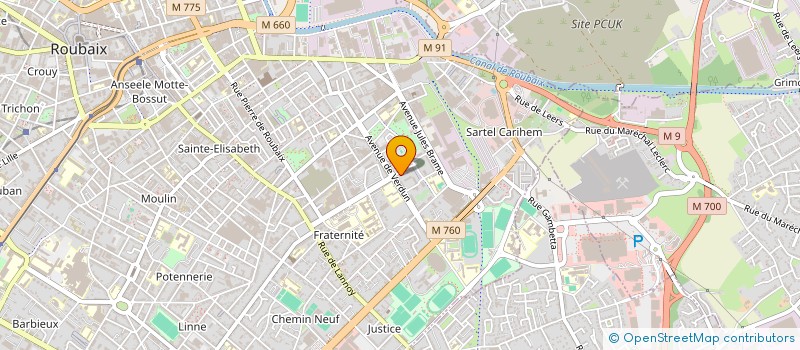 localisation de l'entreprise LOCA PRESTIGE à ROUBAIX