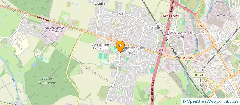 localisation de l'entreprise LOCA RECEPTION  CHATENOY-LE-ROYAL