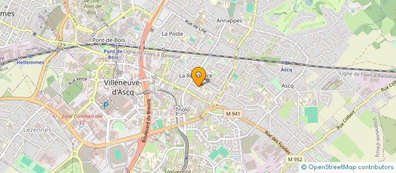 localisation de l'entreprise LOCA RECEPTION à VILLENEUVE-D'ASCQ