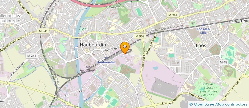 localisation de l'entreprise LOCA RECYCLAGE  HAUBOURDIN