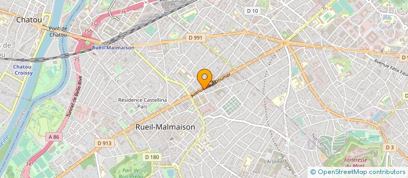 localisation de l'entreprise LOCA-RUEIL à RUEIL-MALMAISON