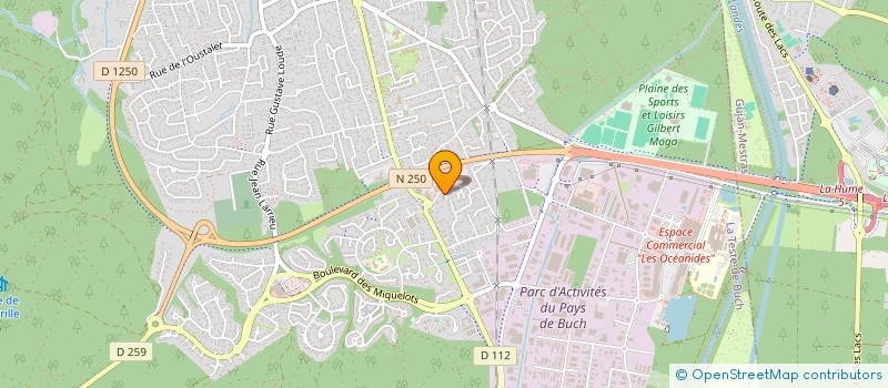 localisation de l'entreprise LOCA SERVICE 33 à LA TESTE DE BUCH