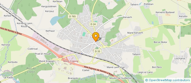 localisation de l'entreprise LOCA SERVICES TRAITEUR SARL à LANDEVANT