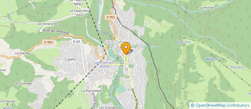 localisation de l'entreprise LOCA SKI à SAINT-GERVAIS-LES-BAINS