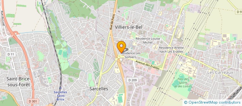 localisation de l'entreprise LOCA'SURE IMMO  VILLIERS-LE-BEL