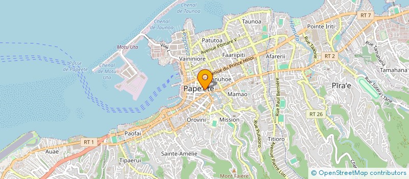 localisation de l'entreprise LOCA TAHITI à PAPEETE