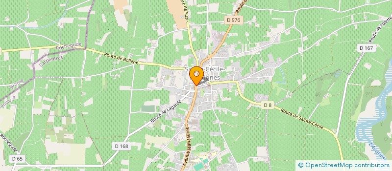 localisation de l'entreprise LOCA'TIFS  SAINTE-CECILE-LES-VIGNES