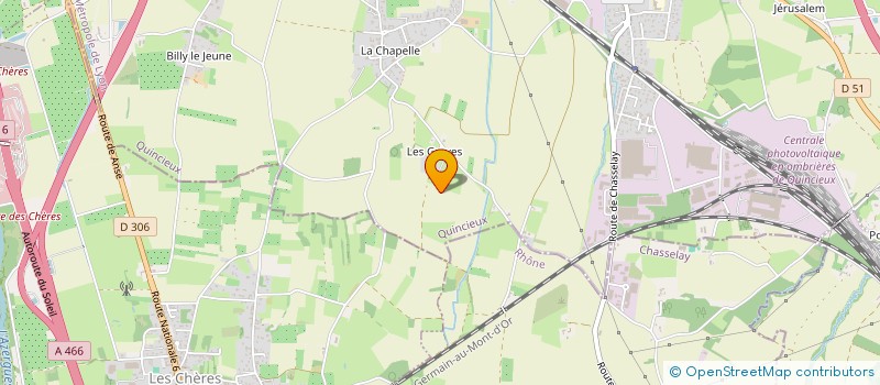 localisation de l'entreprise LOCA TP  QUINCIEUX