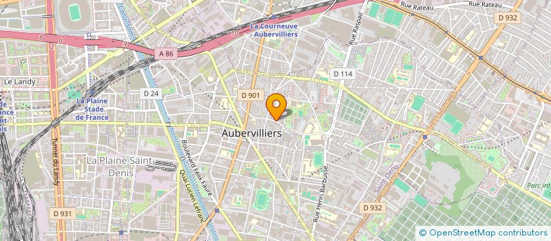 localisation de l'entreprise LOCA TRANSPORTS SERVICES  AUBERVILLIERS