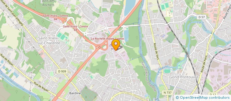 localisation de l'entreprise LOCA VIT' à SAINT-YRIEIX-SUR-CHARENTE