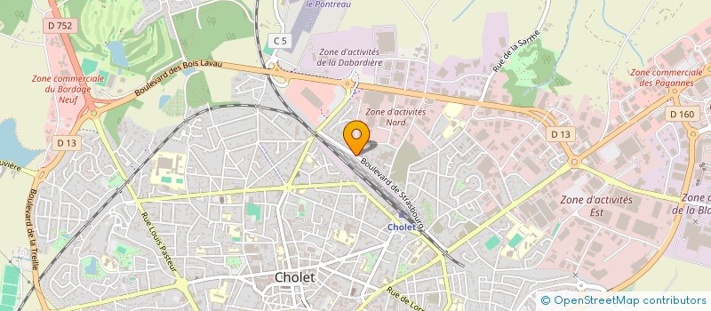 localisation de l'entreprise LOCA WEST à CHOLET