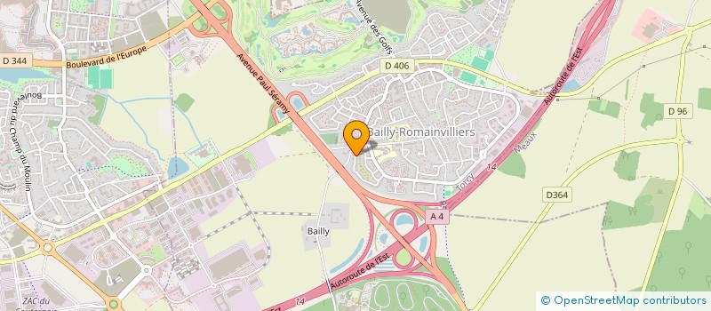 localisation de l'entreprise LOCA2  BAILLY-ROMAINVILLIERS