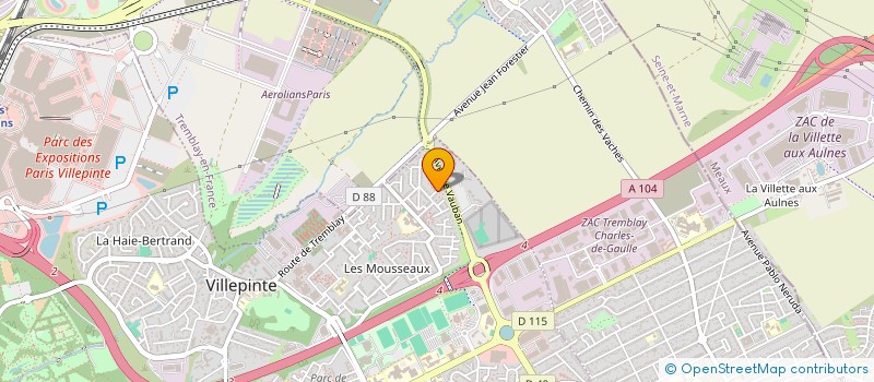 localisation de l'entreprise LOCABAILPRO à VILLEPINTE