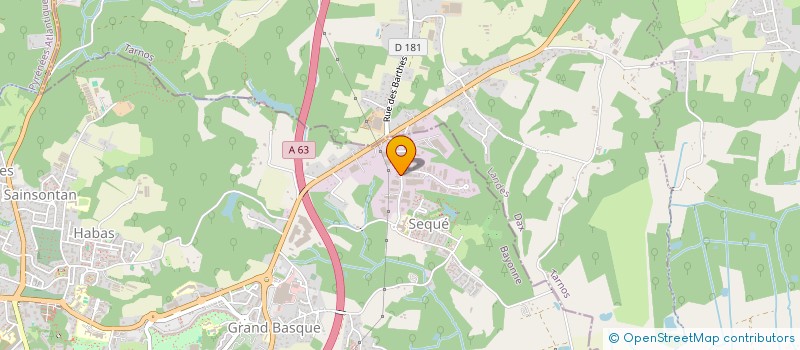 localisation de l'entreprise LOCABASQUE TRAVAUX PUBLICS à BAYONNE