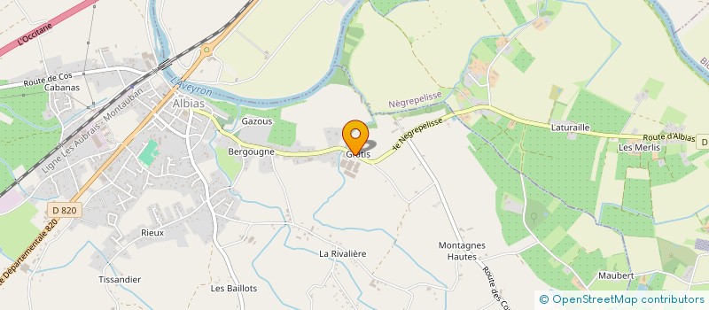 localisation de l'entreprise LOCABAT  ALBIAS