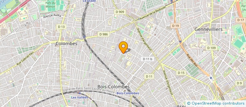 localisation de l'entreprise LOCABATEAU à BOIS-COLOMBES