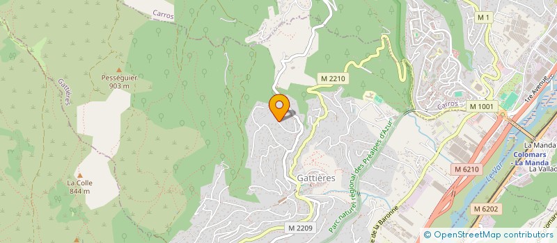 localisation de l'entreprise LOCABOR  GATTIERES