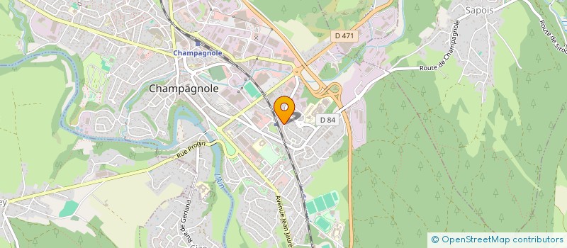 localisation de l'entreprise LOCABROC  CHAMPAGNOLE