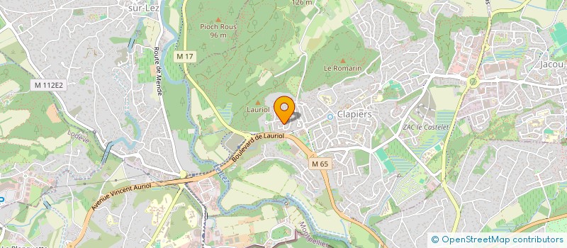 localisation de l'entreprise LOCABRUDUSUD  CLAPIERS