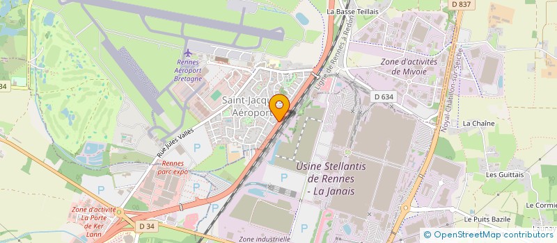 localisation de l'entreprise LOCACAR  SAINT-JACQUES-DE-LA-LANDE