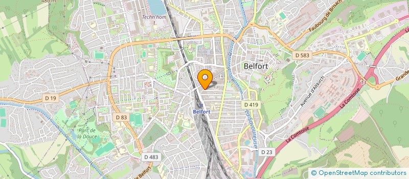 localisation de l'entreprise LOCACOIF SARL à BELFORT