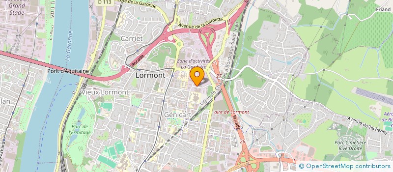 localisation de l'entreprise LOCACOM AQUITAINE  LORMONT