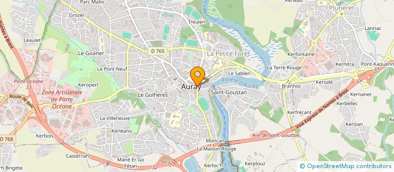localisation de l'entreprise LOCACOT à AURAY
