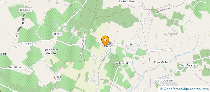 localisation de l'entreprise LOCACURE  SEMOUSSAC