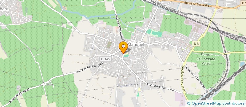 localisation de l'entreprise LOCADIS  MANDUEL