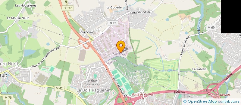 localisation de l'entreprise LOCADUC BRETAGNE à TREILLIERES