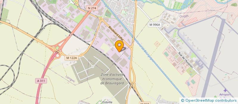 localisation de l'entreprise LOCAFAST BOURGOGNE  LONGVIC