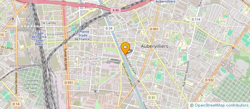 localisation de l'entreprise LOCAFER à AUBERVILLIERS