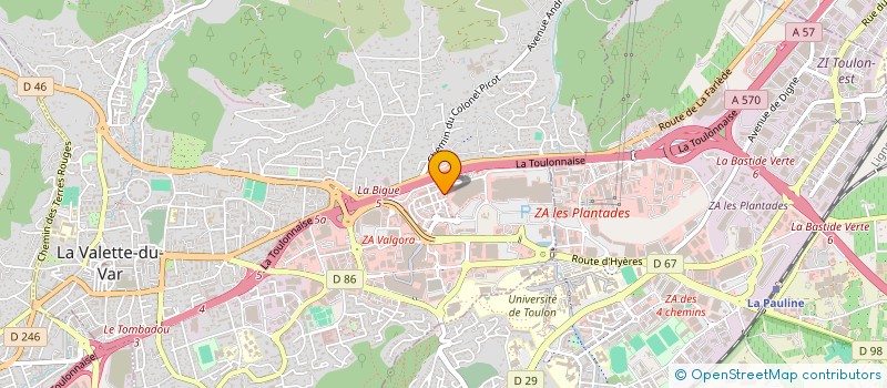 localisation de l'entreprise LOCAGOLD 83  LA VALETTE-DU-VAR