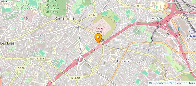 localisation de l'entreprise LOCAGOOD SUCY  ROMAINVILLE