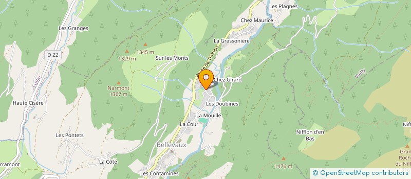 localisation de l'entreprise LOCAJUNIORS  BELLEVAUX