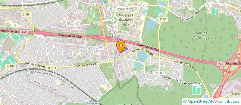 localisation de l'entreprise LOCAKASE MEAUX à EMERAINVILLE