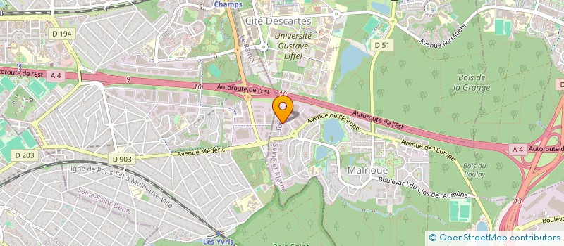 localisation de l'entreprise LOCAKASE MERIGNAC à EMERAINVILLE
