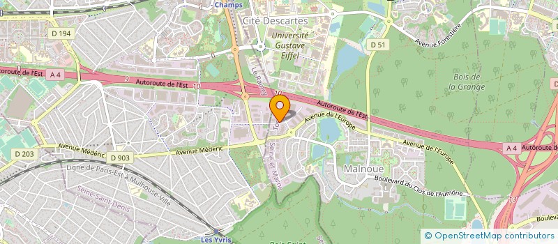 localisation de l'entreprise LOCAKASE TOULON à EMERAINVILLE