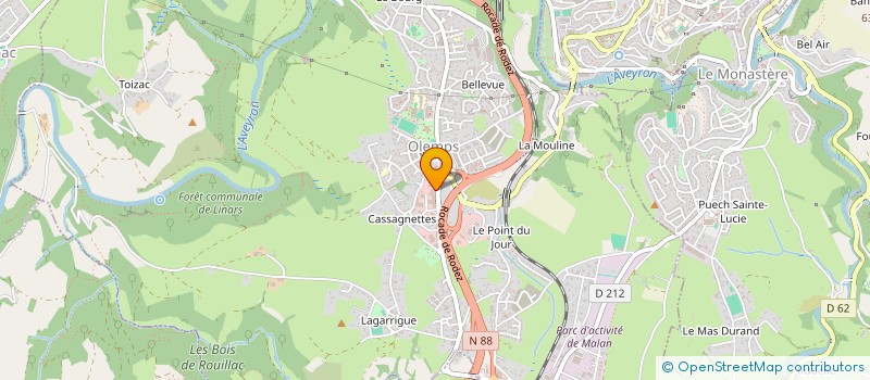 localisation de l'entreprise LOCAL 15  OLEMPS