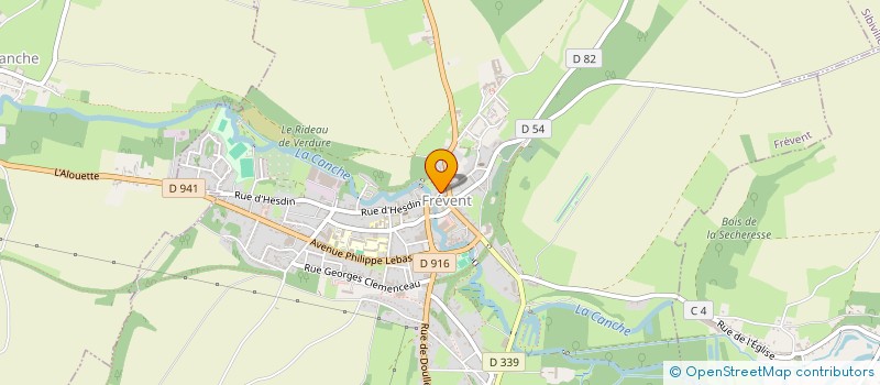 localisation de l'entreprise LOCAL CLUB DE FREVENT  MAISON DES LOISIRS  FREVENT
